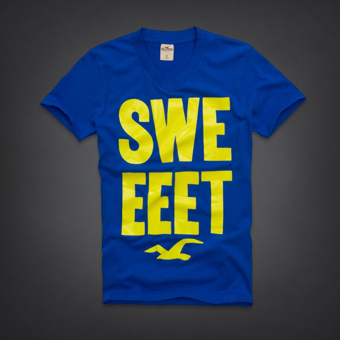 Hollister Hombres cuello en V Corto Remera HCO4090 Hollister Hombres cuello en V Corto Remera HCO4090